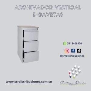 ARCHIVADOR DE 3 GAVETAS