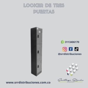 LOCKER DE TRES PUESTOS