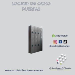 LOCKER DE 8 PUERTAS