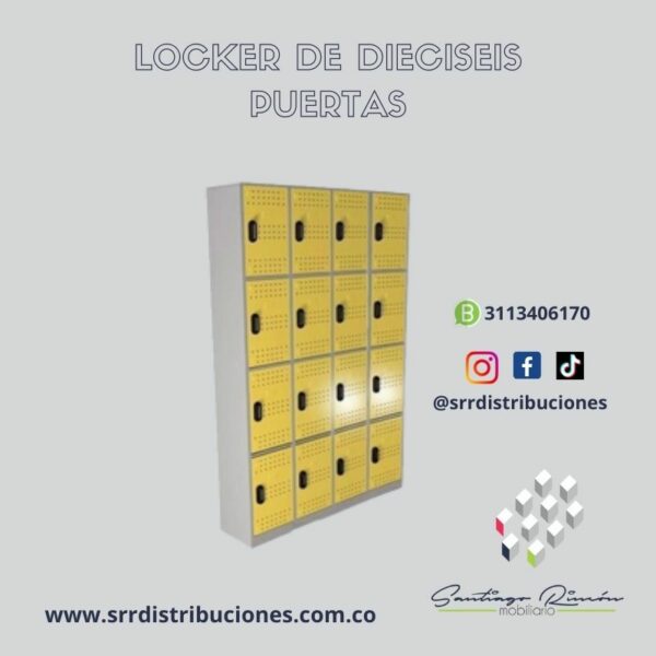 LOCKER DE 16 PUESTOS