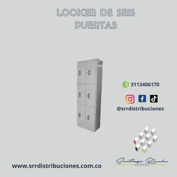 LOCKER DE 6 PUESTOS