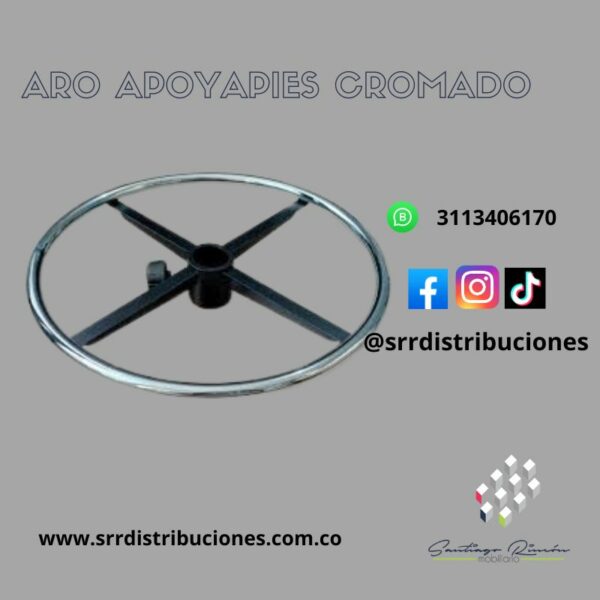 ARO APOYAPIES CROMADO