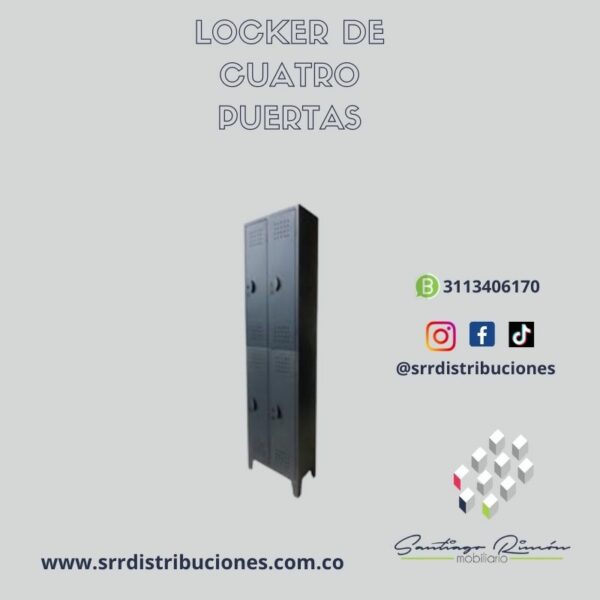 Locker de cuatro puestos