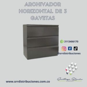 Aerchivador Horizontal de tres gavetas