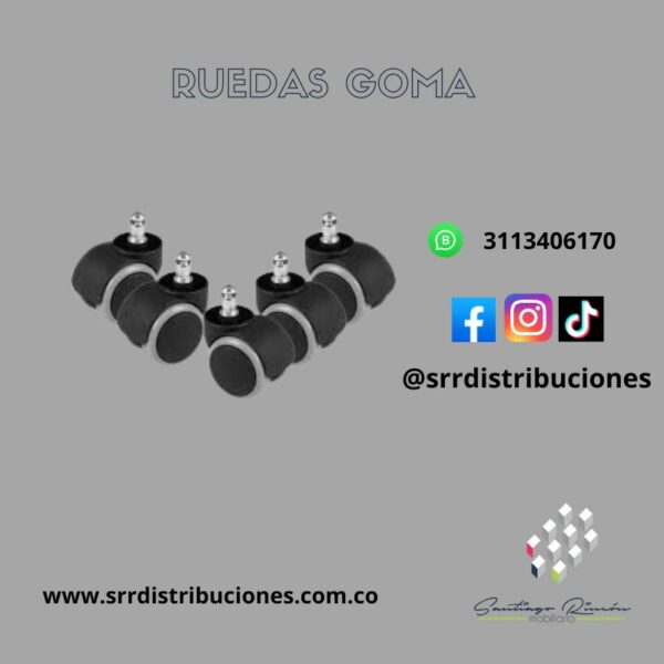 Rodachinas  De Goma