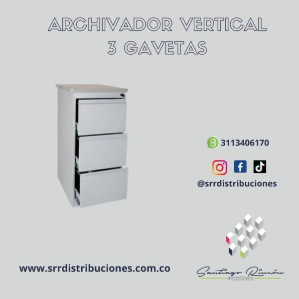Archivador De Tres Gavetas
