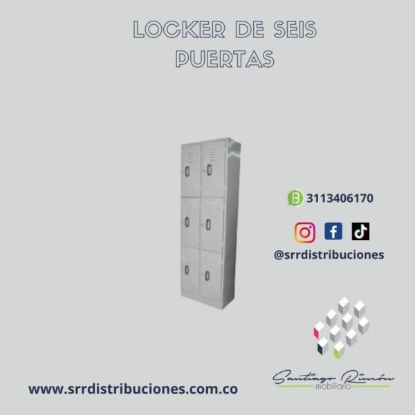 Locker de Seis Puestos