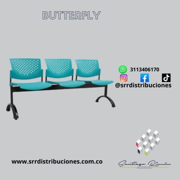 Tandem De Tres Puestos Butterfly
