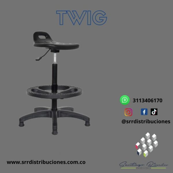 SIilla Twig Sin Espaldar