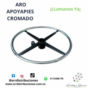Aro Apoyapies Cromado