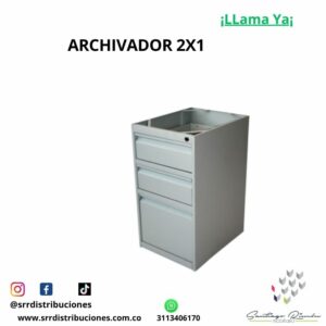 Archivador 2x1 de 38 cms
